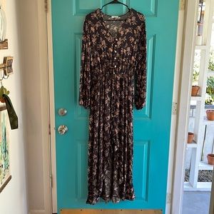 High-Low long sleeve dress